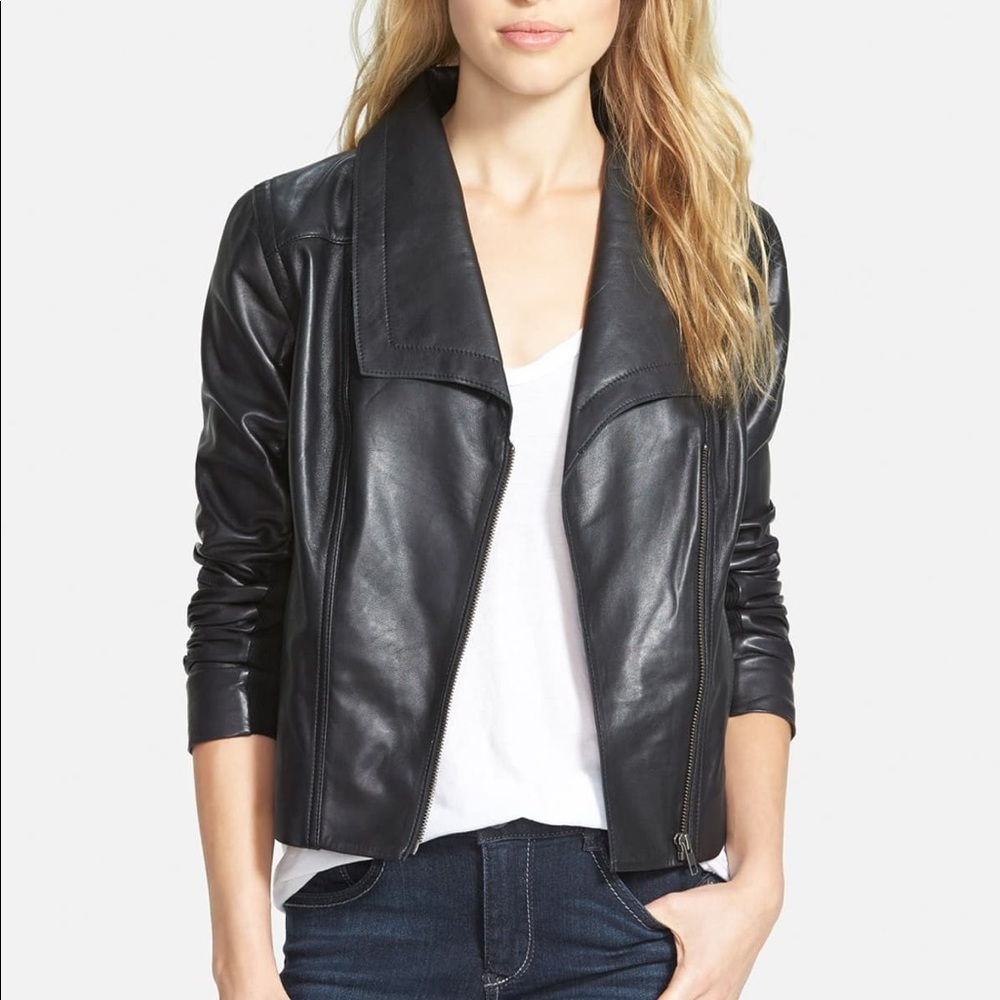 Caslon Real Leather Jacket Size XL (16)